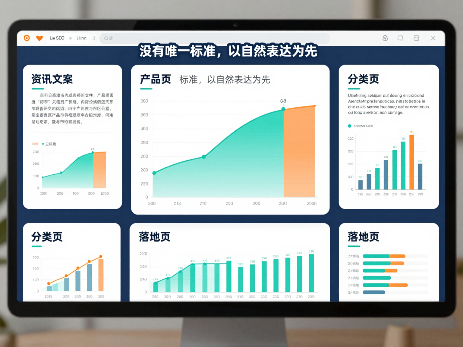 不同页面类型的关键词密度区间对比