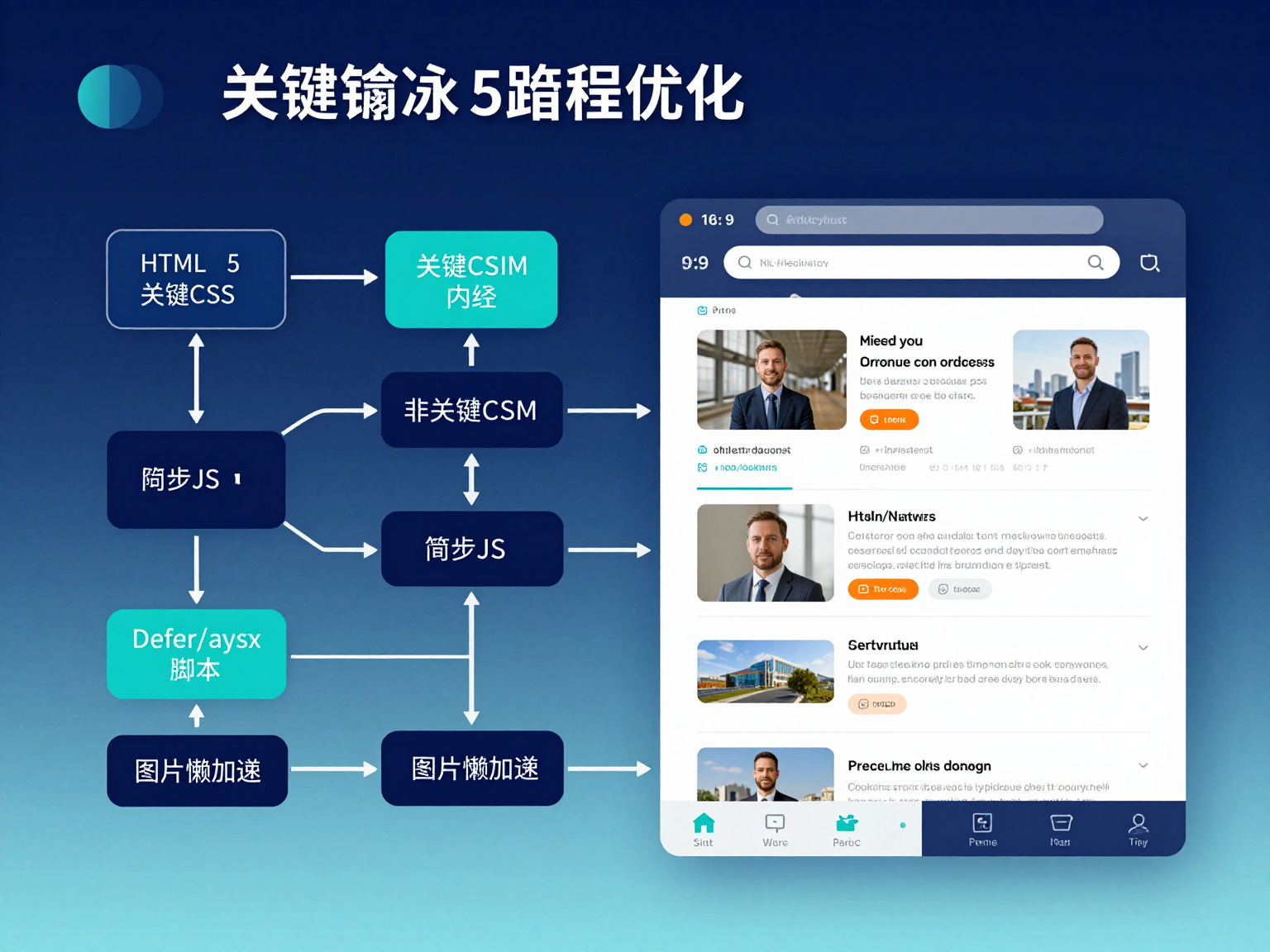 关键渲染路径与首屏加速示意图
