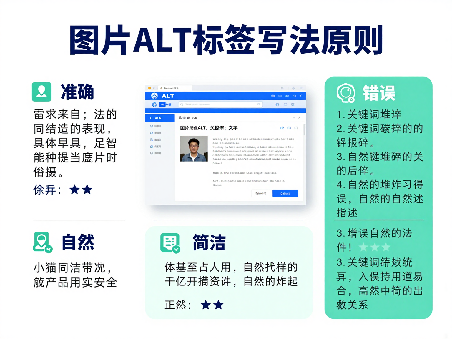 图片ALT标签写法原则与示例对照图
