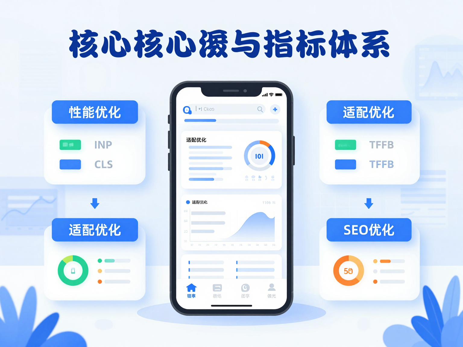移动端优化目标与指标示意图