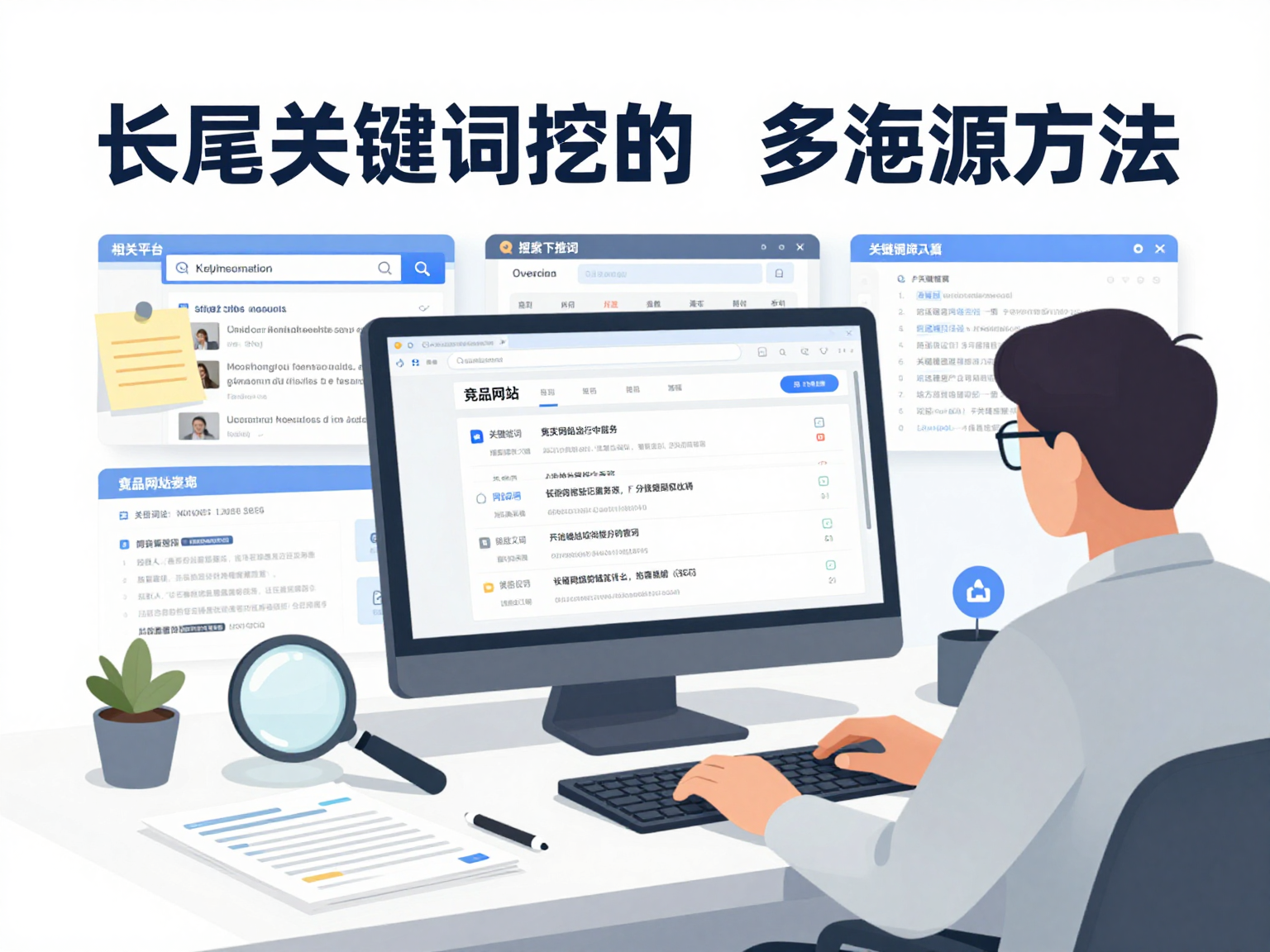 多渠道挖掘长尾关键词的工作场景 多渠道挖掘长尾关键词的工作场景